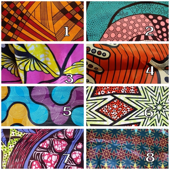 Reversible African Face Mask - Picture 8 of 16